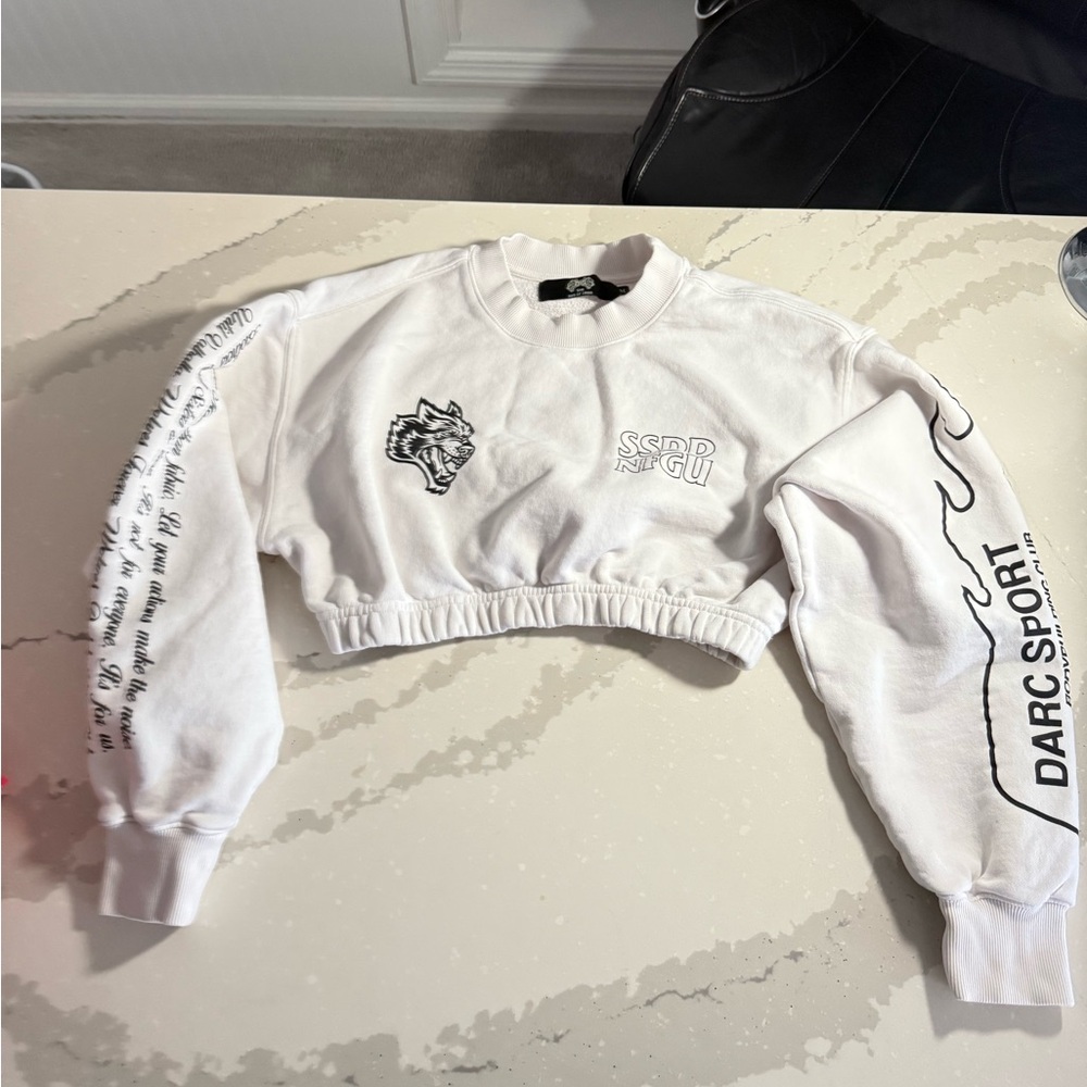 Darc Sport Cropped Cinched Sweatshirt